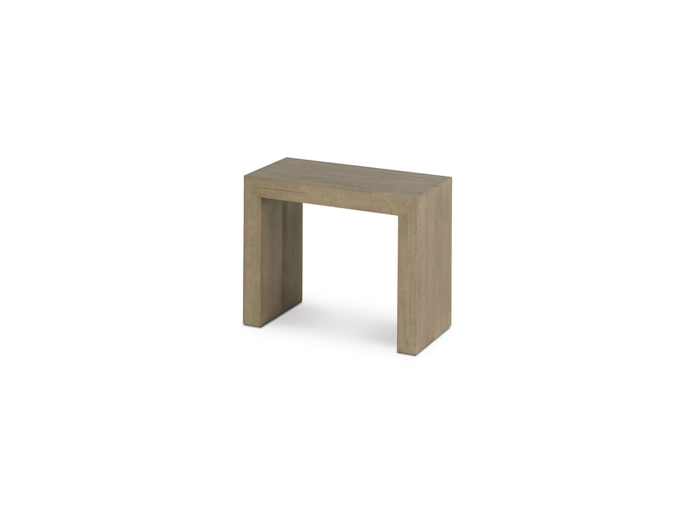 Aged Elm::Gallery::Aged Elm Transformer Table Shown with Removable Panels